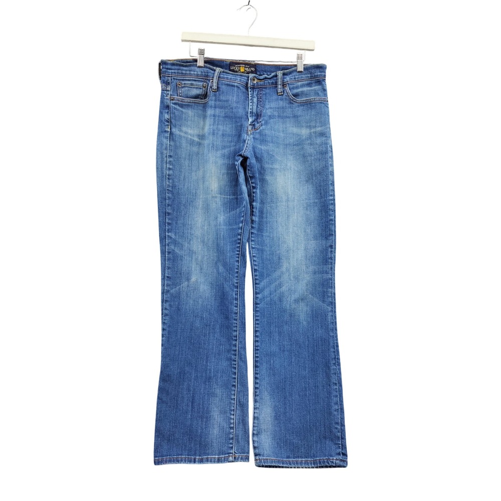 Lucky Brand Womens Y2K Western Indie Retro Easy Rider Bootcut Jeans 16/33 Blue